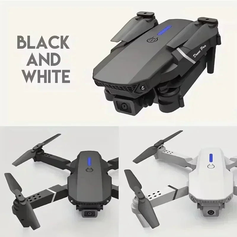 Modelo E88Pro RC Drone 4K Profissional de 1080P de grande ângulo, Dual HD Câmera dobrável, RC Helicóptero WIFI FPV