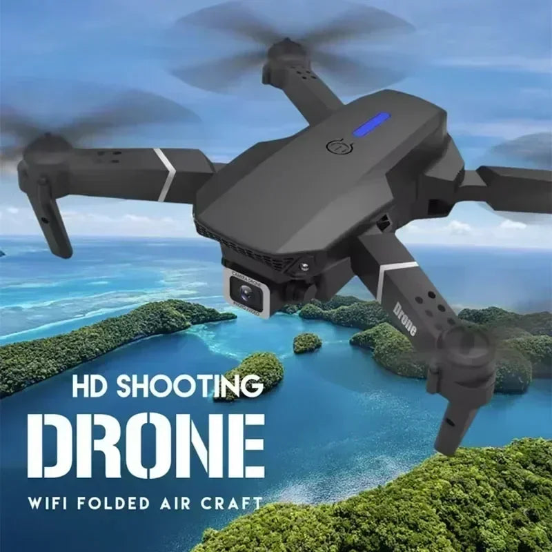 Modelo E88Pro RC Drone 4K Profissional de 1080P de grande ângulo, Dual HD Câmera dobrável, RC Helicóptero WIFI FPV